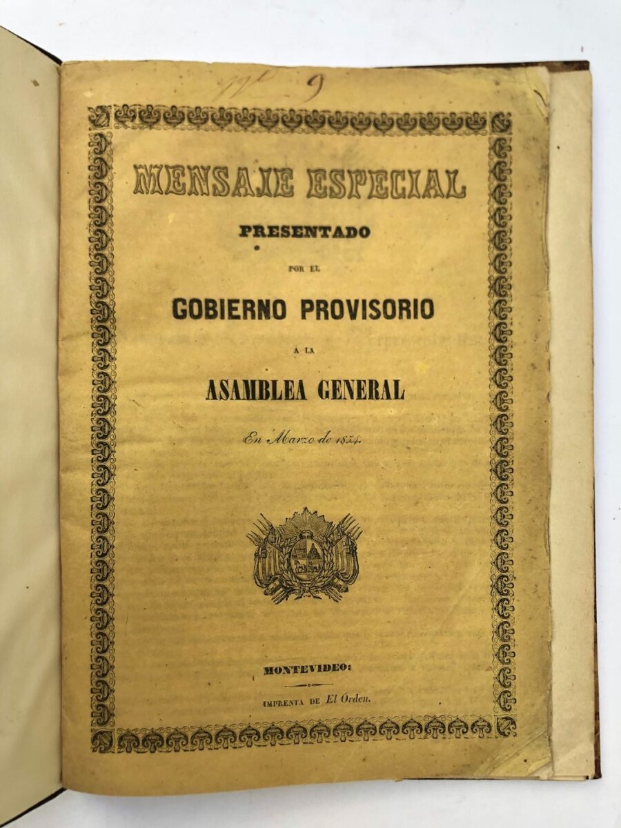 Mensaje especial presentado por el Gobierno