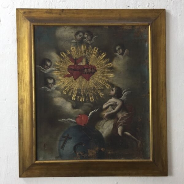 Óleo sobre tela "Sagrado Corazón"