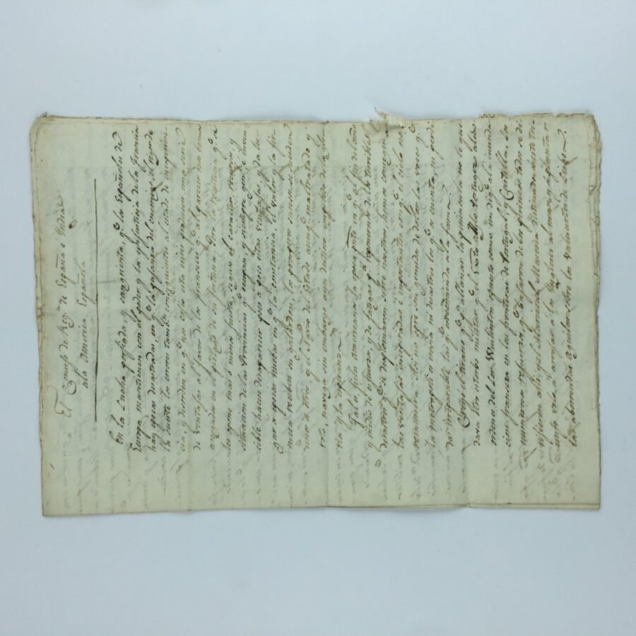 Documento manuscrito