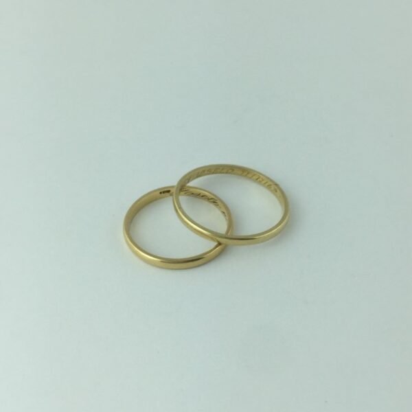 Alianzas en oro 18 K