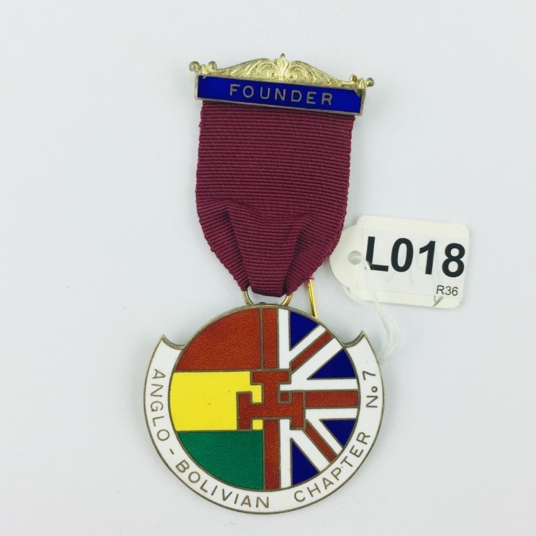 Medalla de pecho masónica boliviana