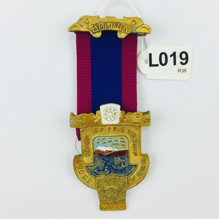 Medalla de pecho masónica boliviana