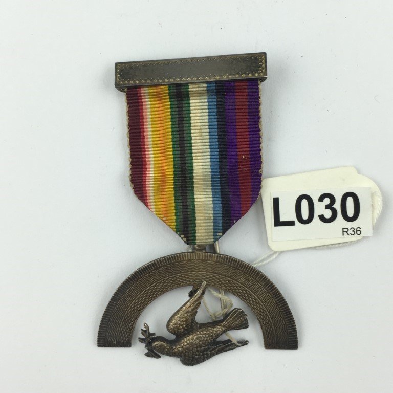 Medalla de pecho masónica inglesa