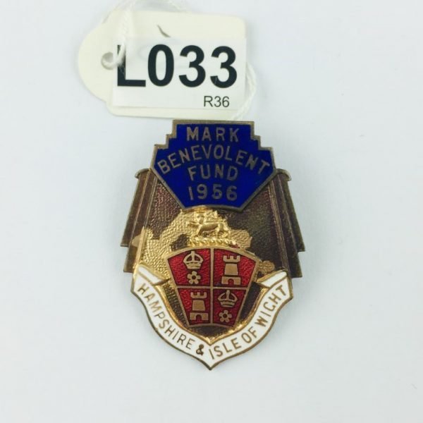 Medalla de pecho masónica inglesa