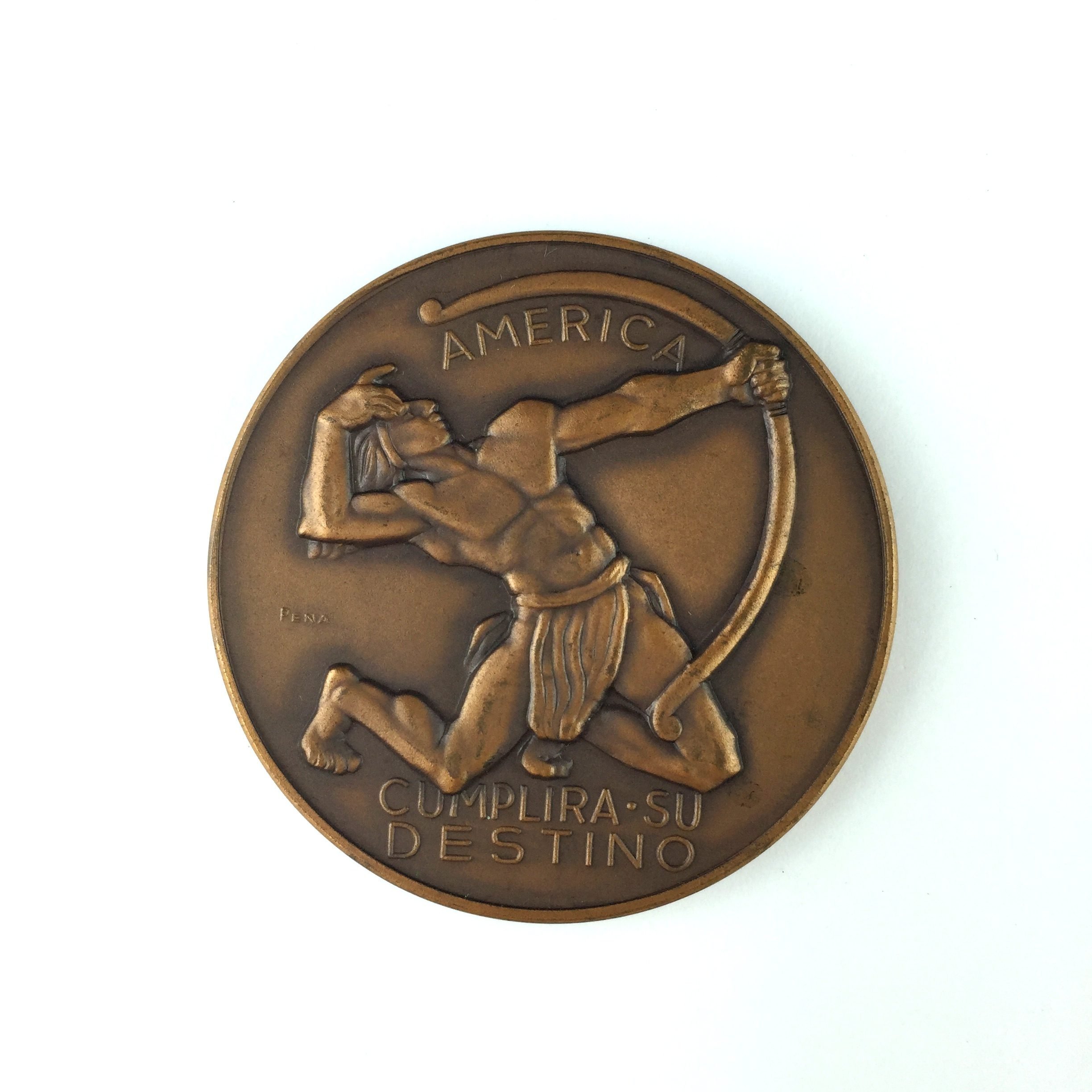 Medalla en bronce