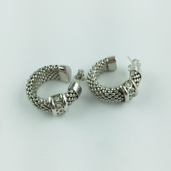 Par de caravanas oro 18 K y brillantes