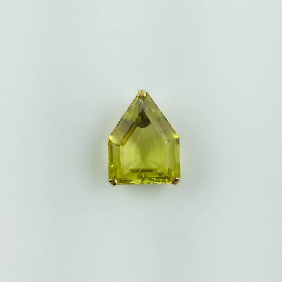 Colgante oro 18 K y berilo