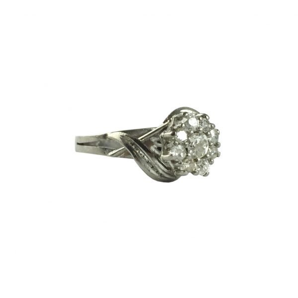 Anillo oro 18 K y brillantes
