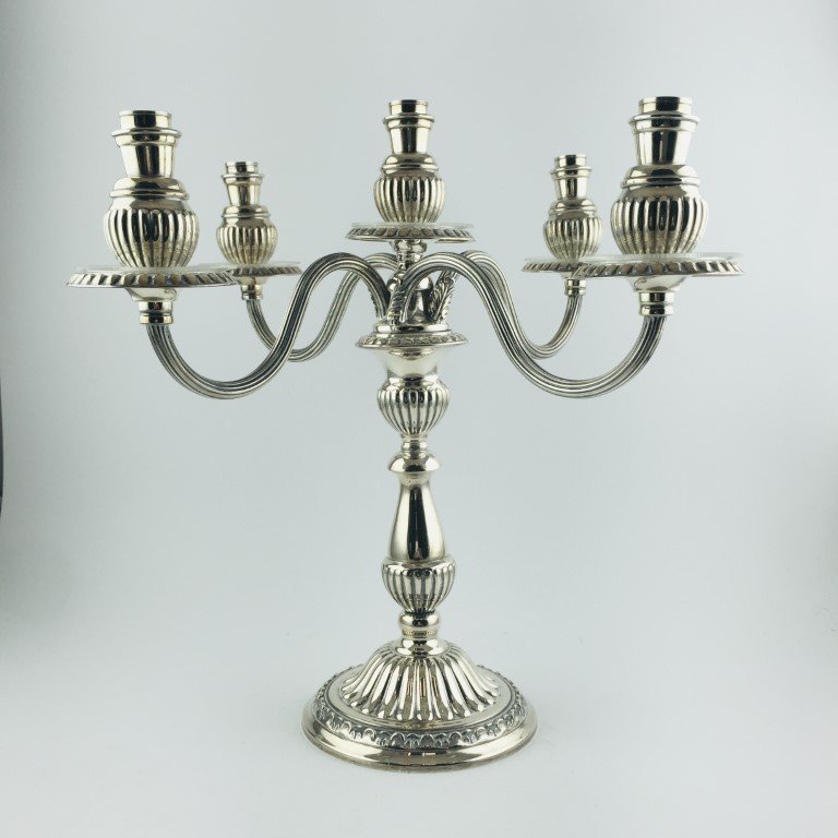 Candelabros en plata