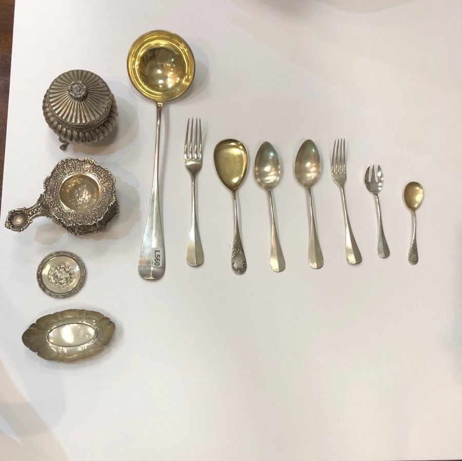 34 piezas en plata