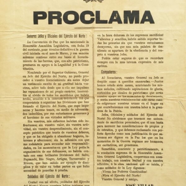 Documento revolución 1897