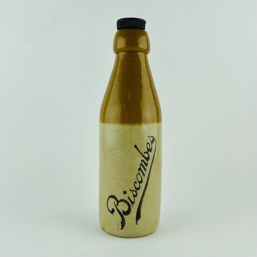 Dos botellas inglesas en gres