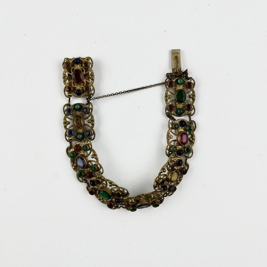 Pulsera en bronce calado