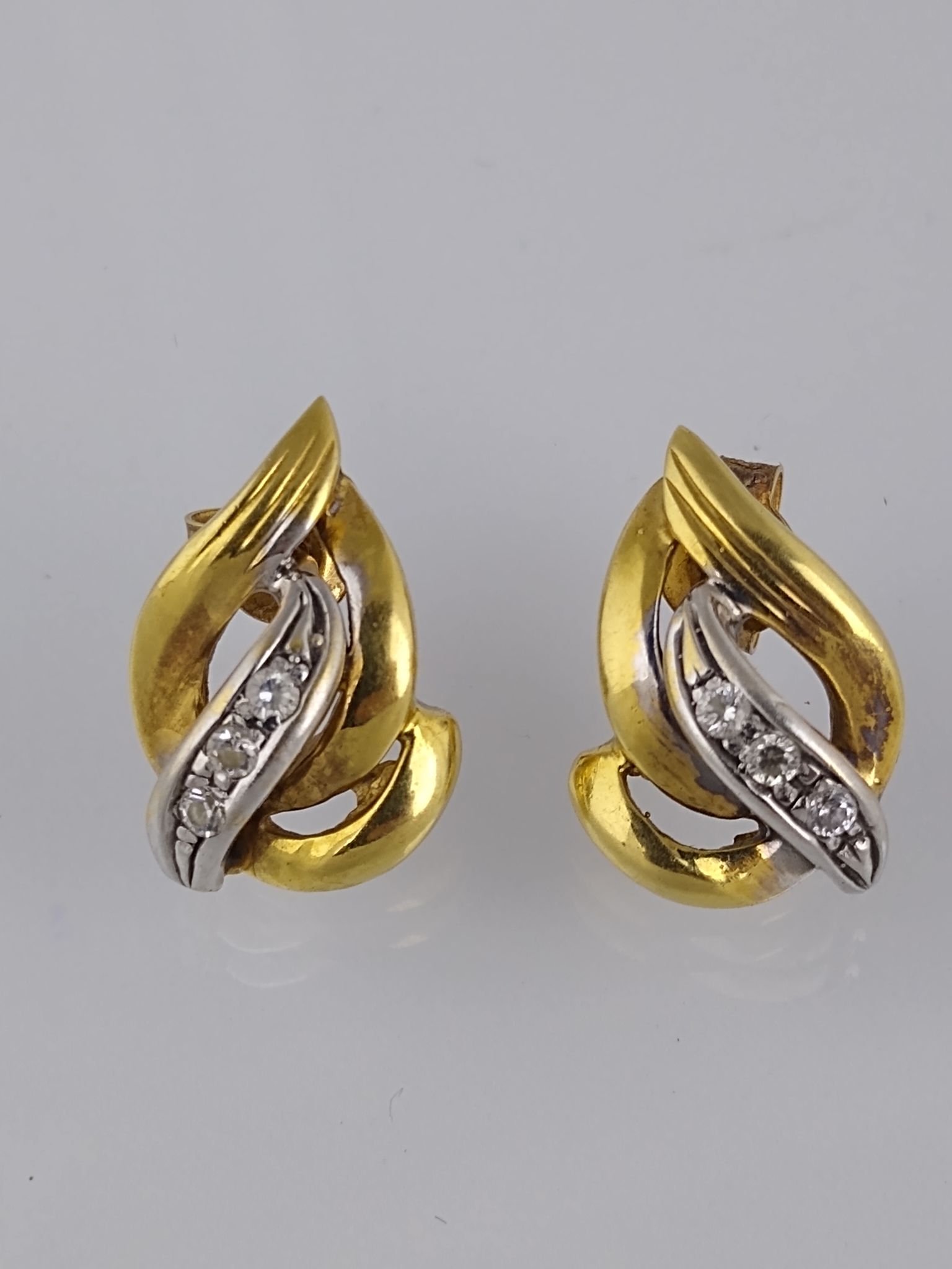 Caravanas oro 18 K y zirconias