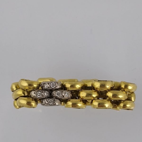 Anillo oro 18 K y brillantes