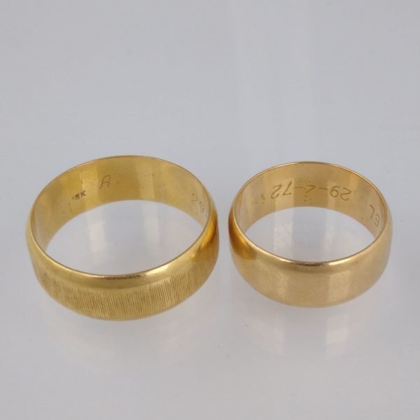 Dos anillos oro 18 K