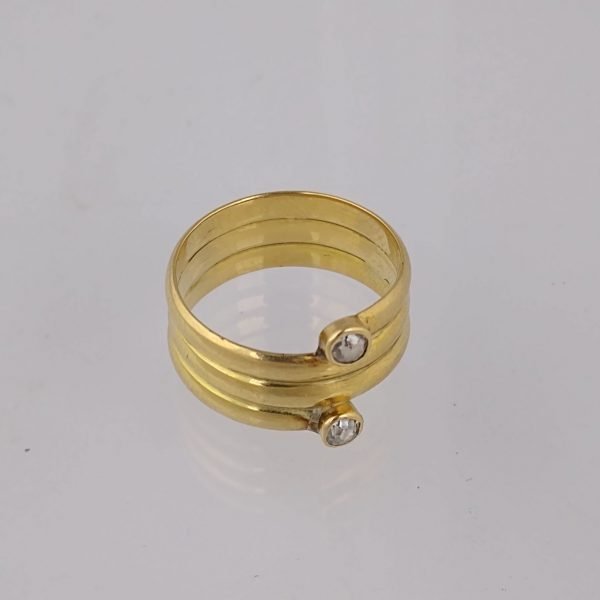 Anillo oro 18 K y brillantes