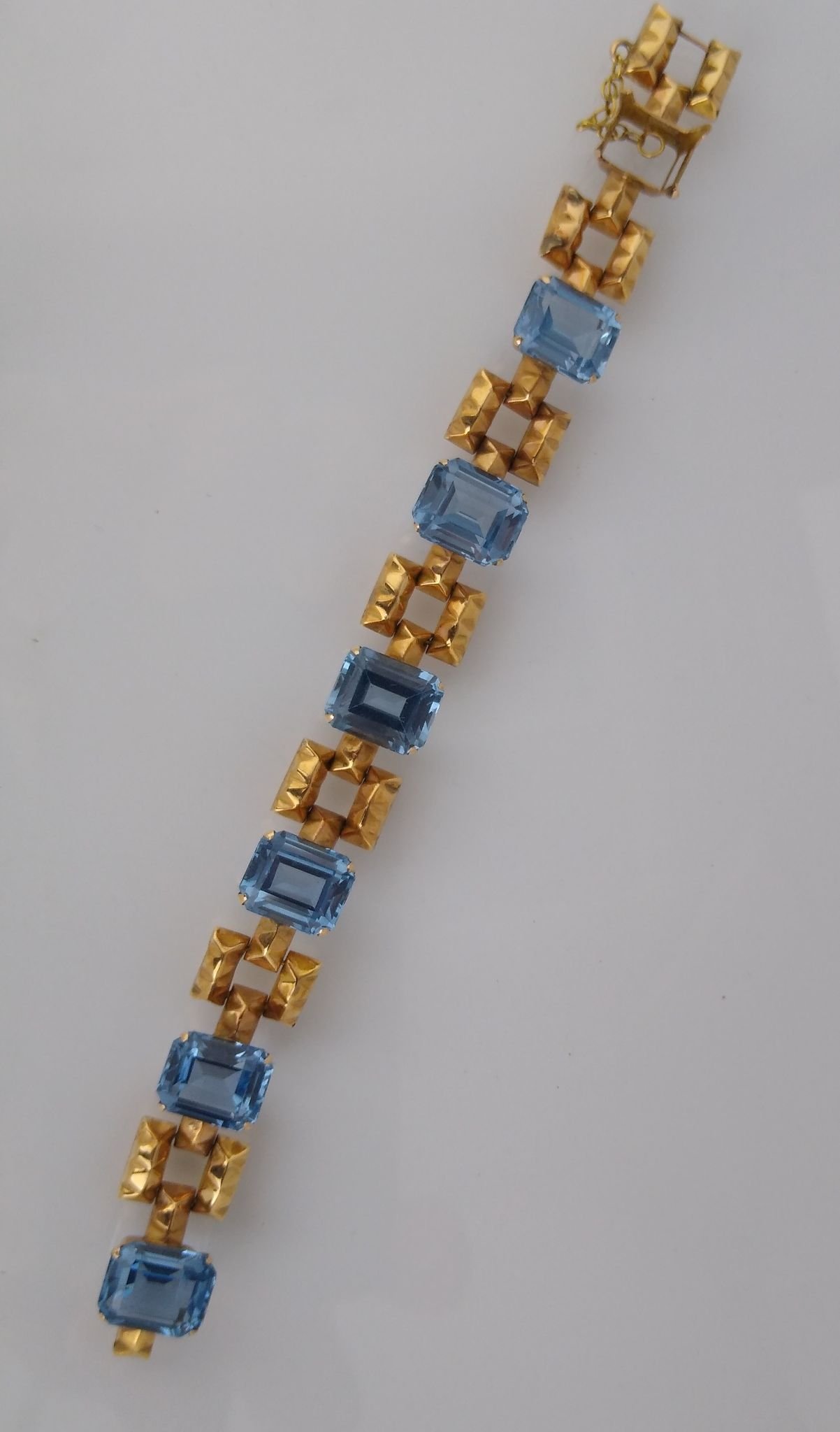 Pulsera oro 18 K y berilos