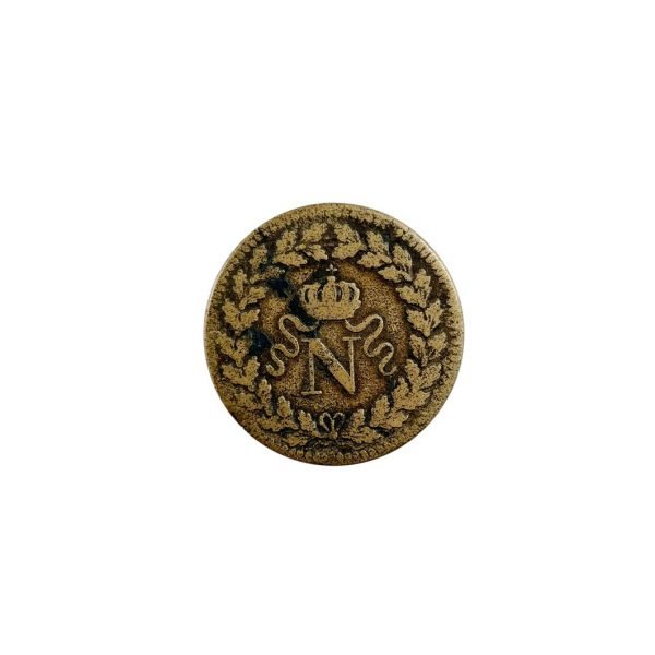 Moneda napoleónica en bronce
