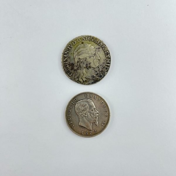 Monedas italianas en plata