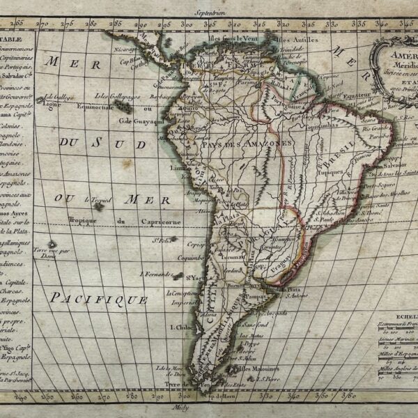 Grabado francés "América"