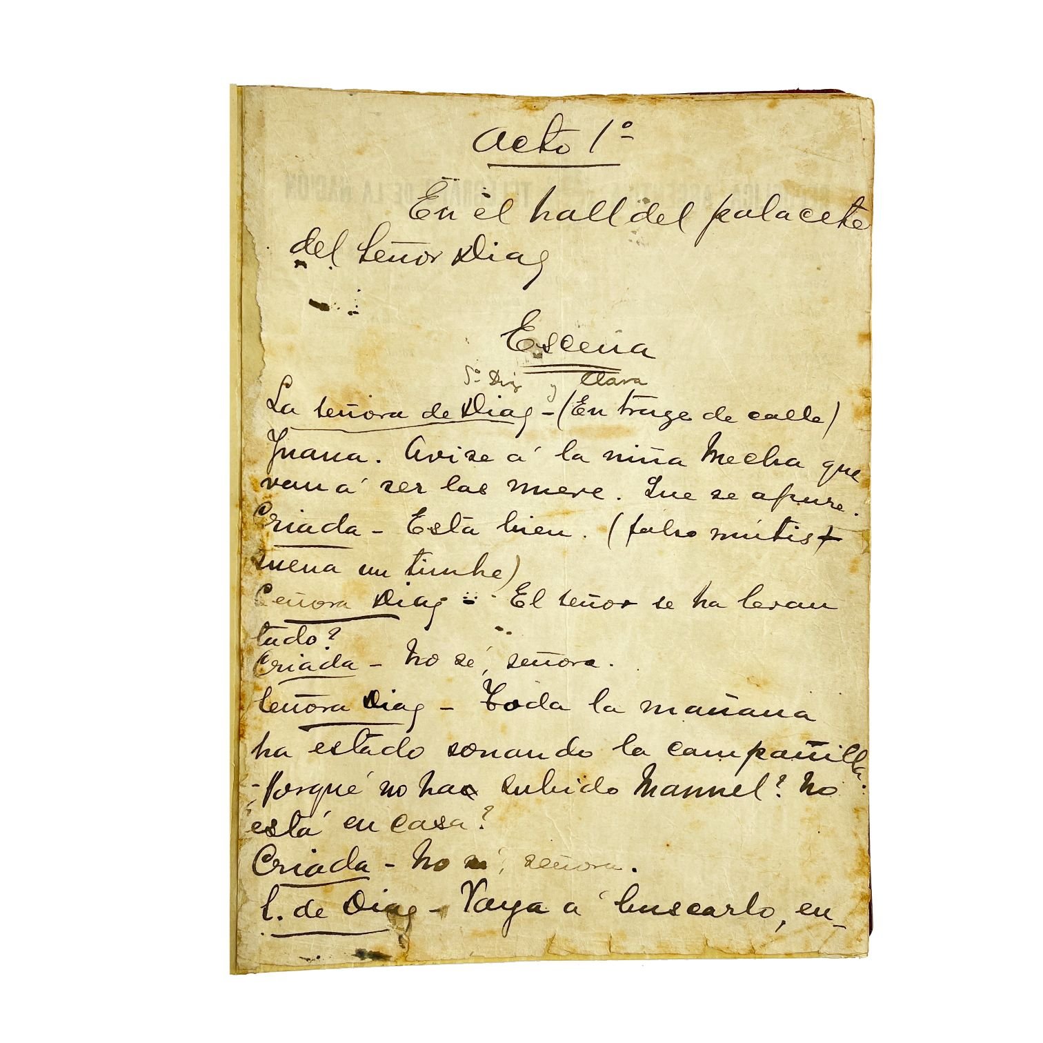 Manuscrito Florencio Sánchez - Imagen 2