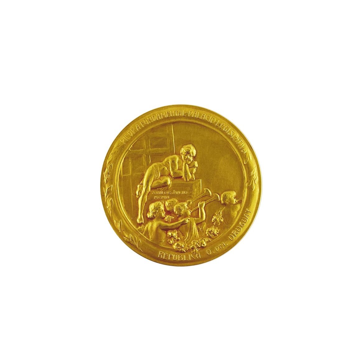 Medalla en oro 18 K José Batlle y Ordóñez