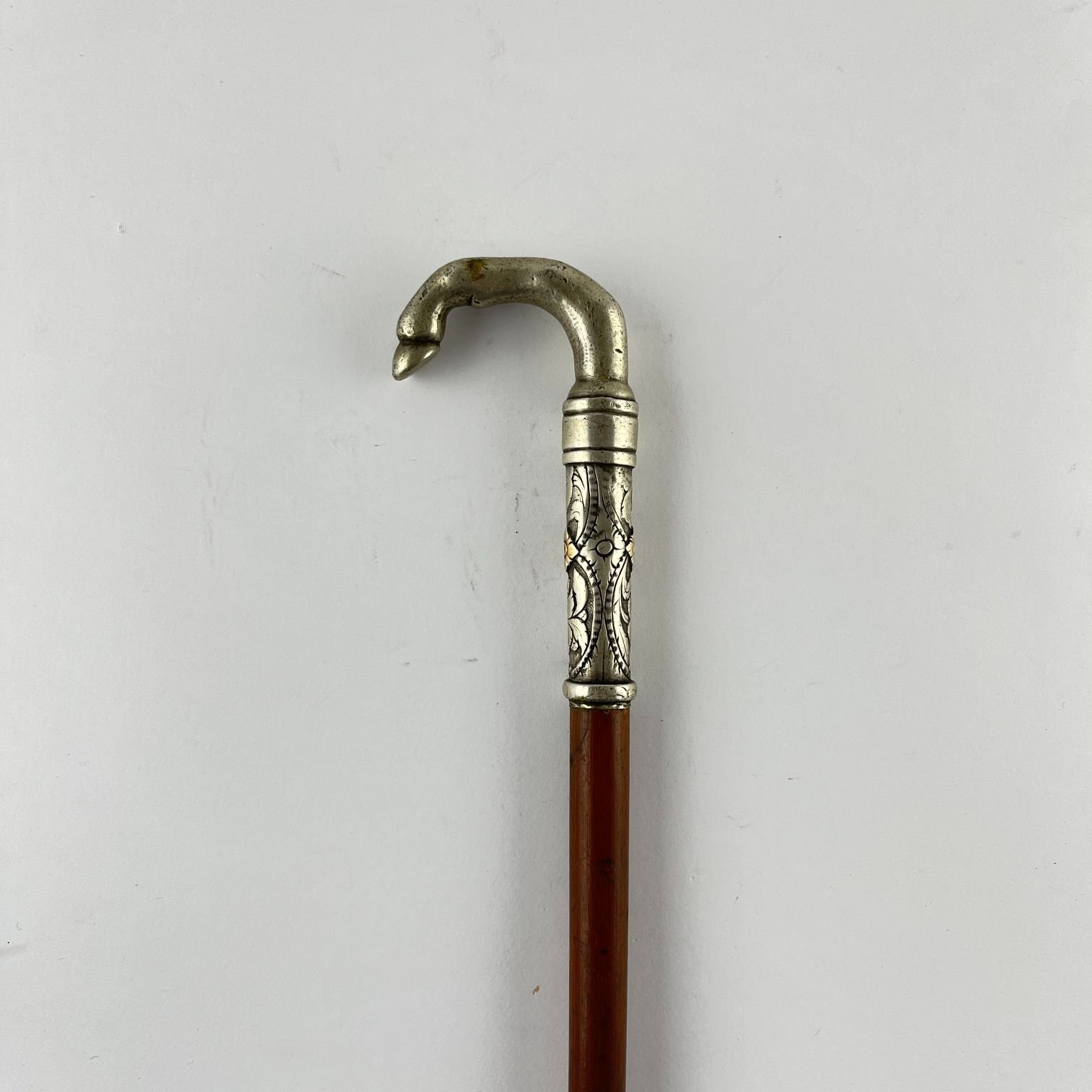 Arreador en madera, plata y oro