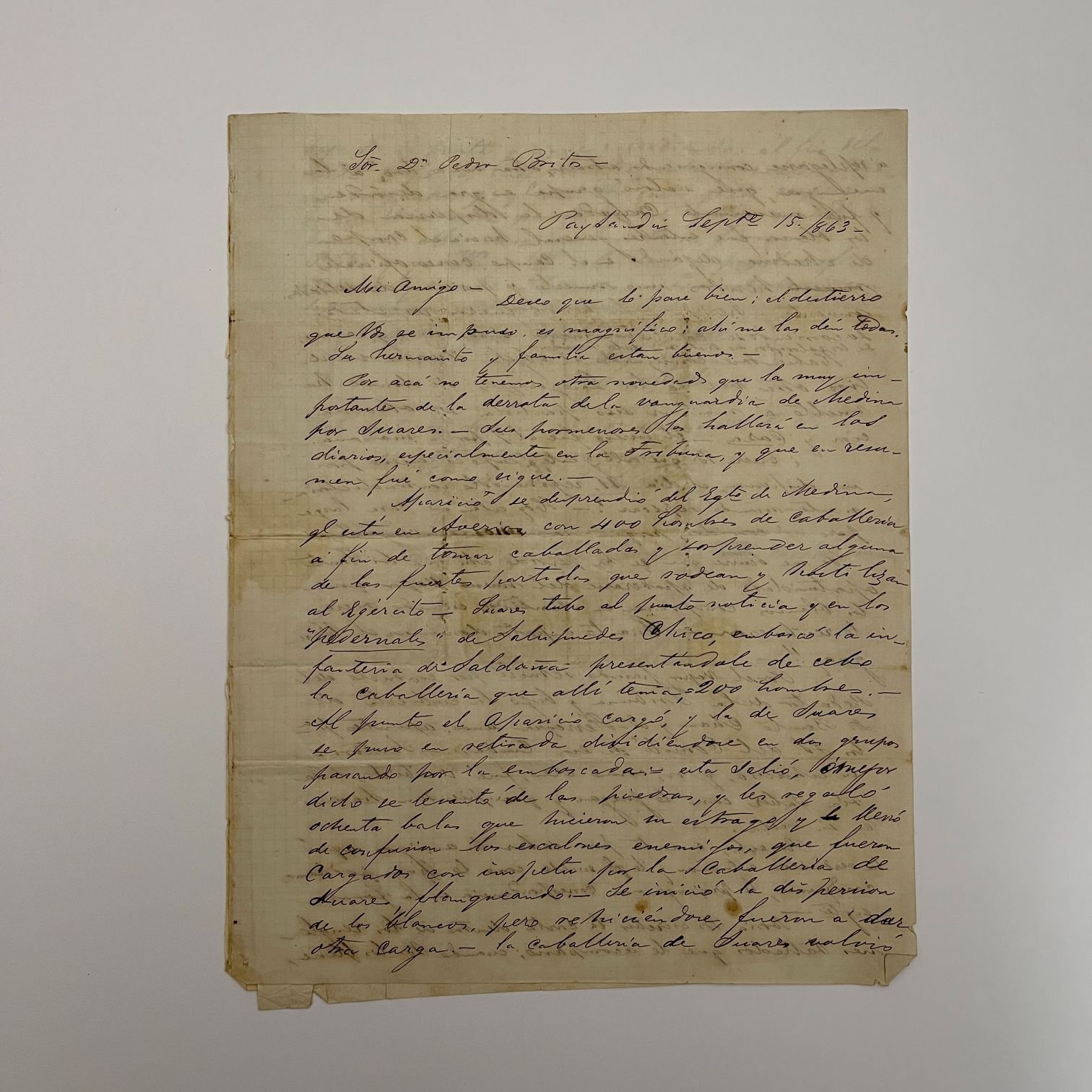 Carta manuscrita