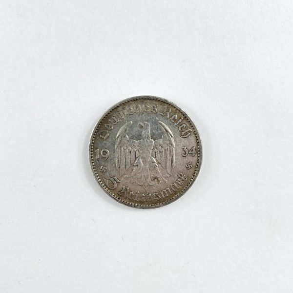 Moneda alemana en plata