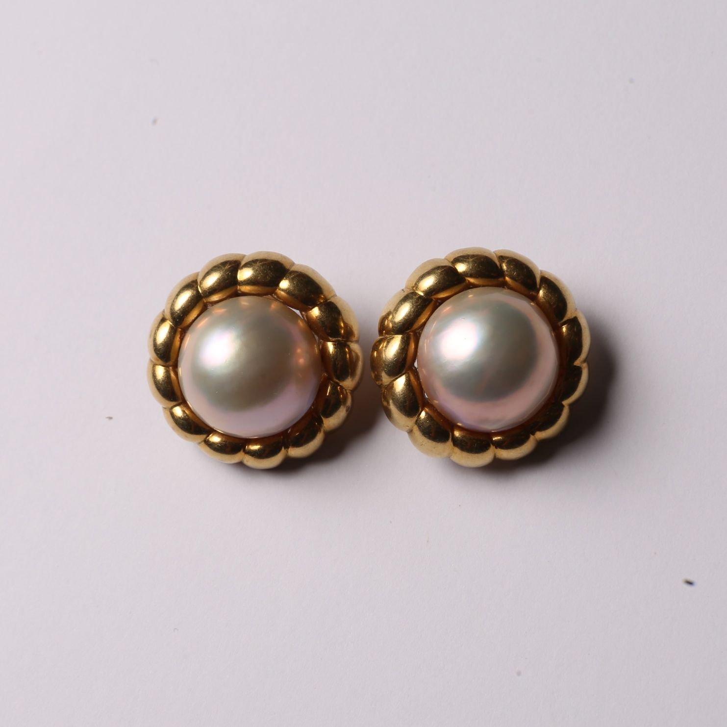 Caravanas oro 18 K y perlas