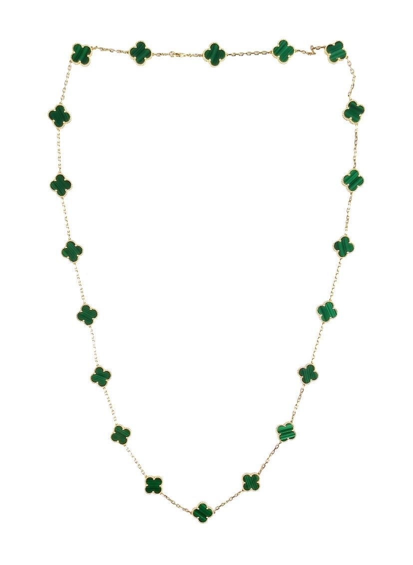 Collar Van Cleef & Arpels oro 18 K y malaquita