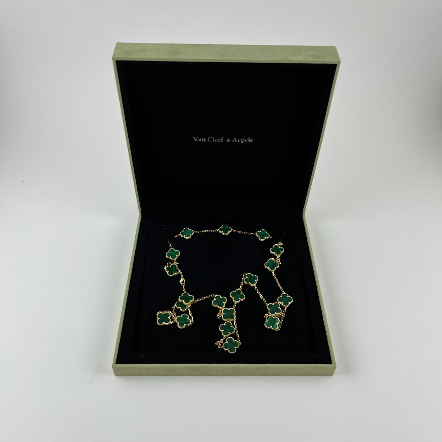 Collar Van Cleef & Arpels oro 18 K y malaquita - Imagen 4