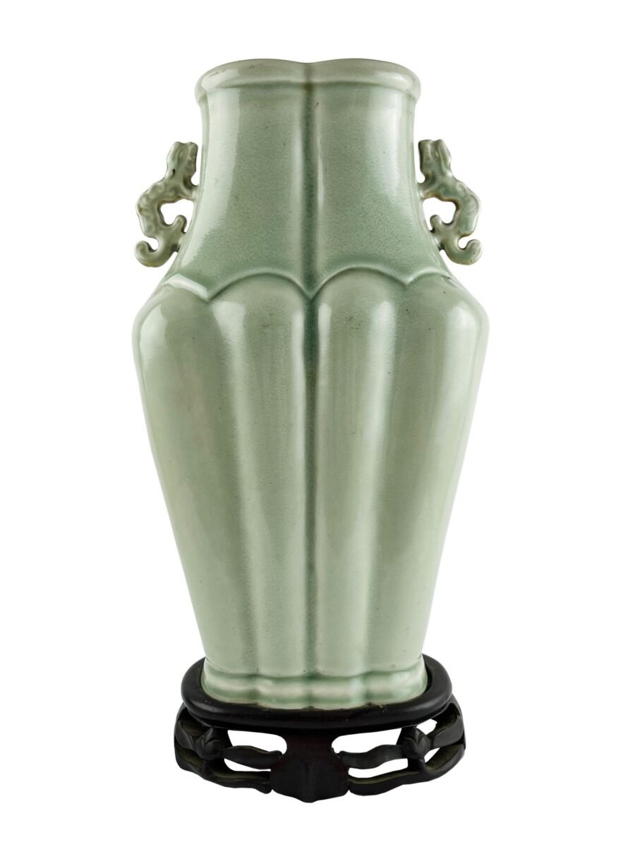 Jarrón chino en porcelana celadón
