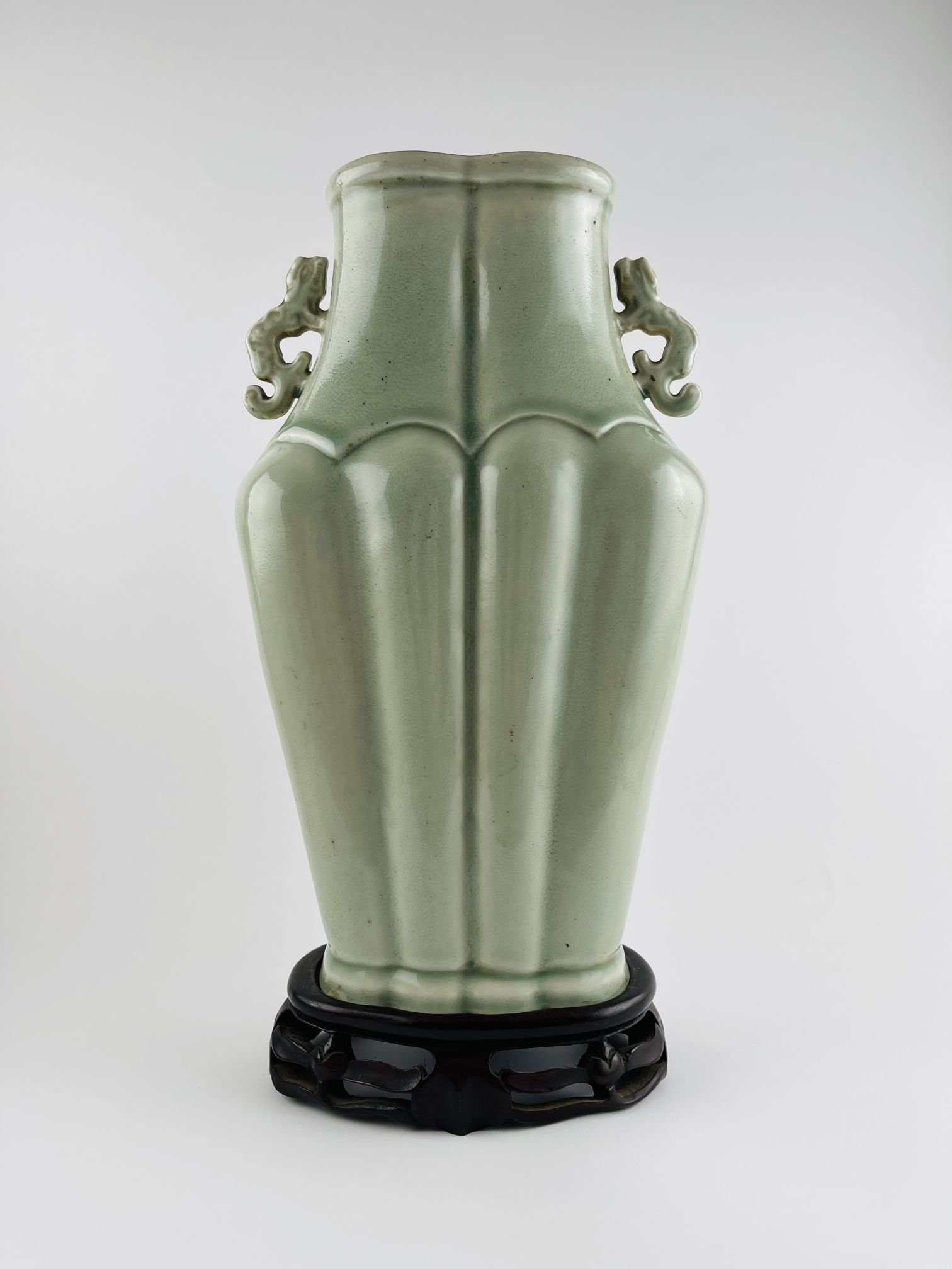 Jarrón chino en porcelana celadón - Imagen 7