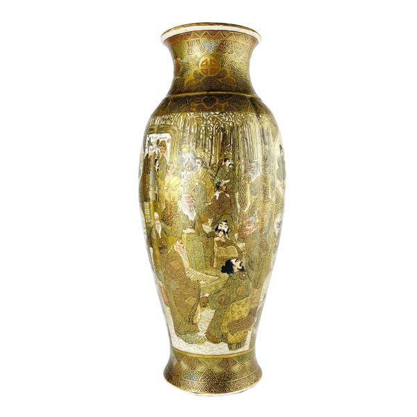 Jarrón japonés en porcelana Satsuma