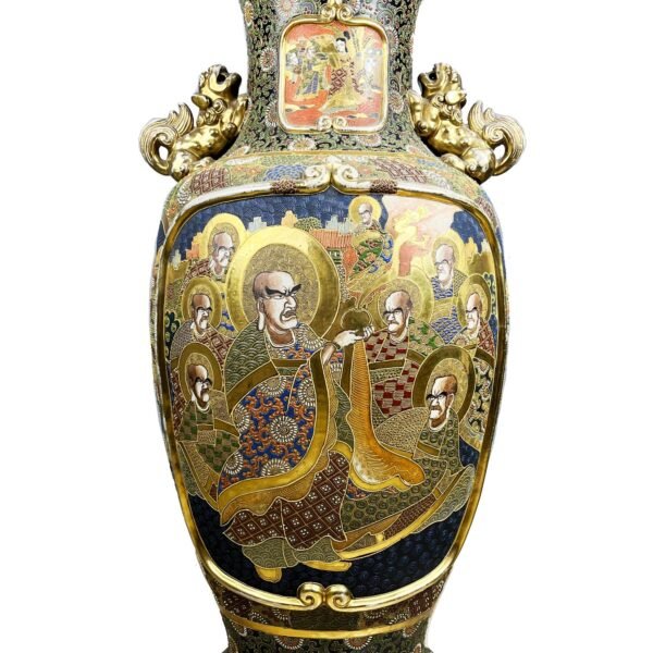 Jarrón japonés en porcelana Satsuma