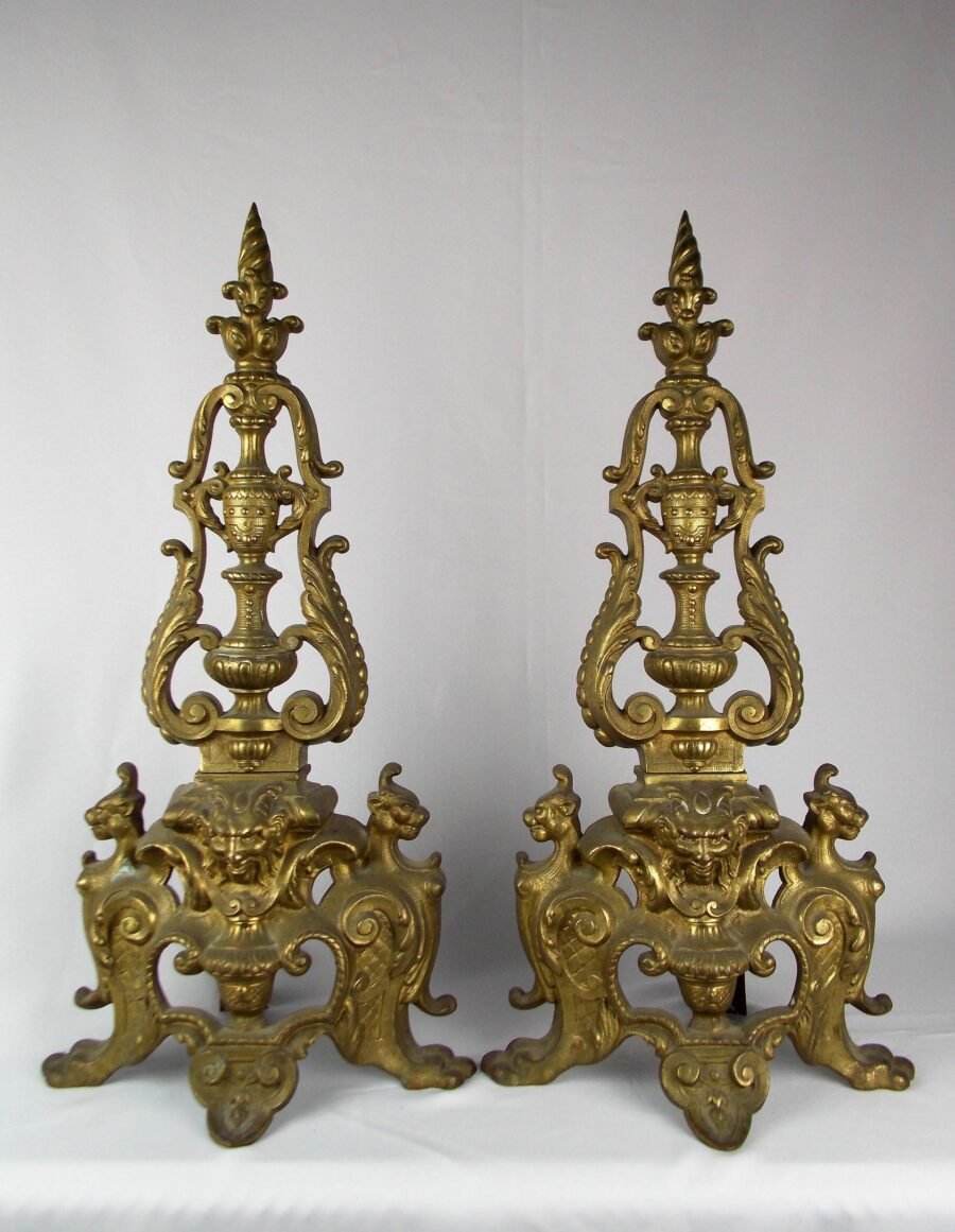 Par de morillos en bronce