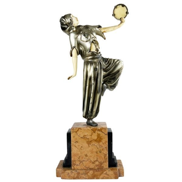 Escultura art decó criselefantina