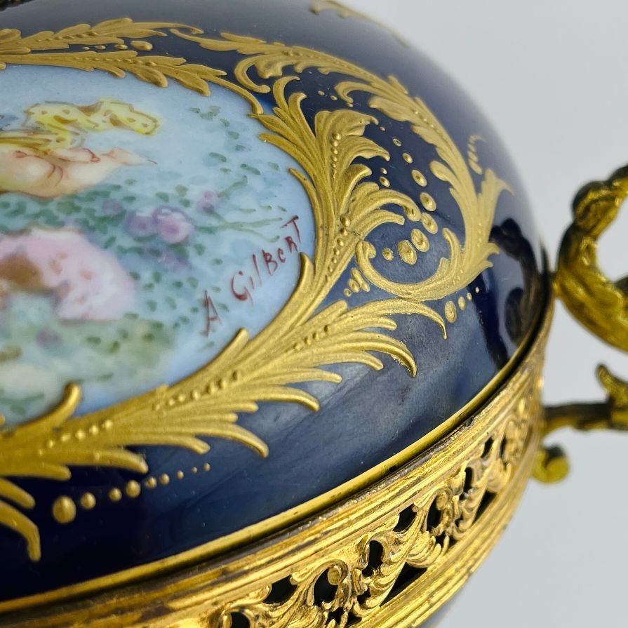 Bombonera francesa en porcelana estilo Sèvres - Imagen 5