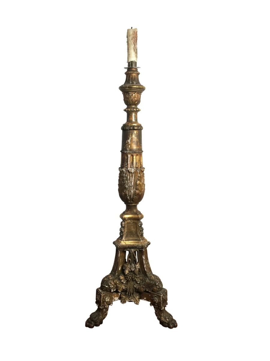 Candelero en madera