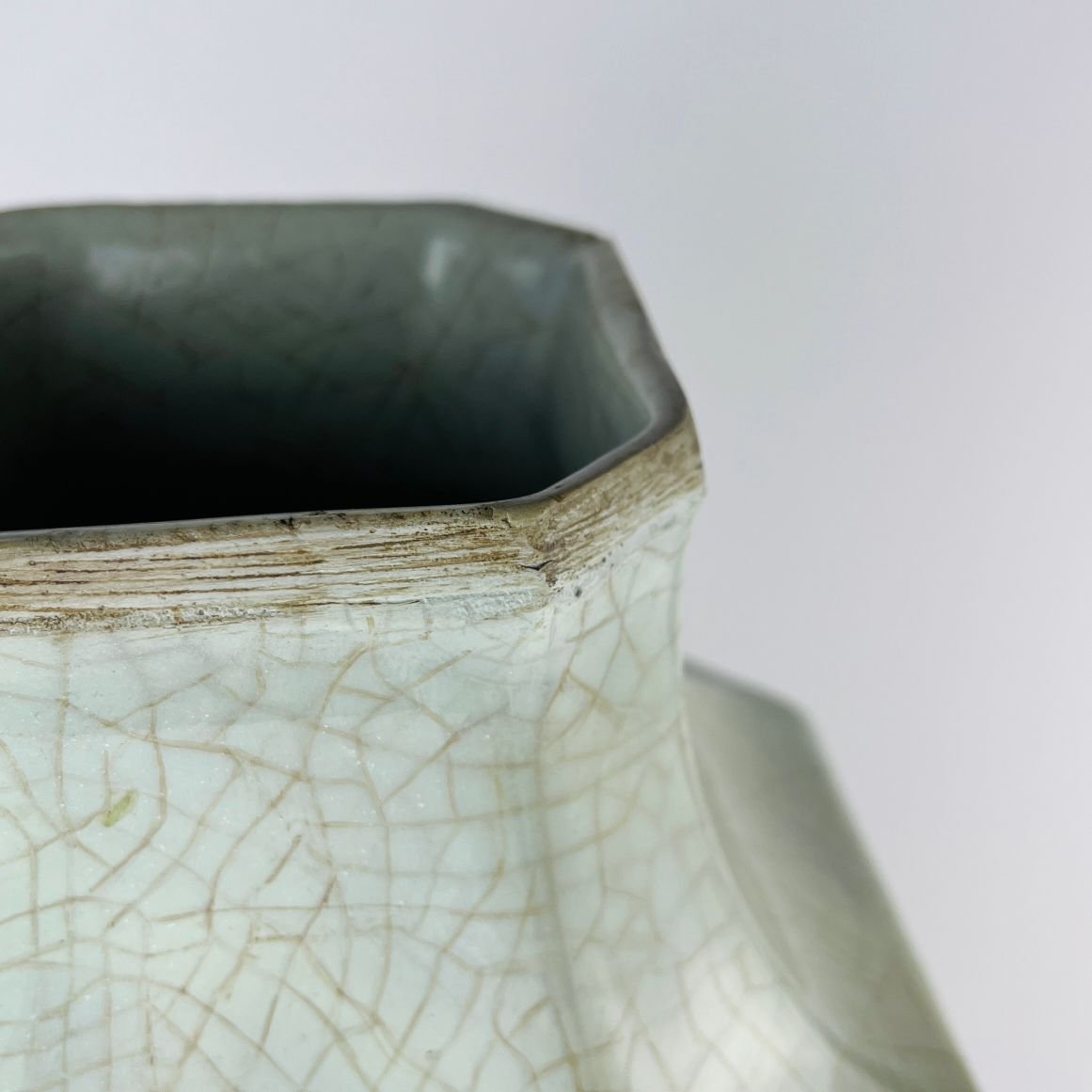 Jarrón chino en porcelana celadón - Imagen 5