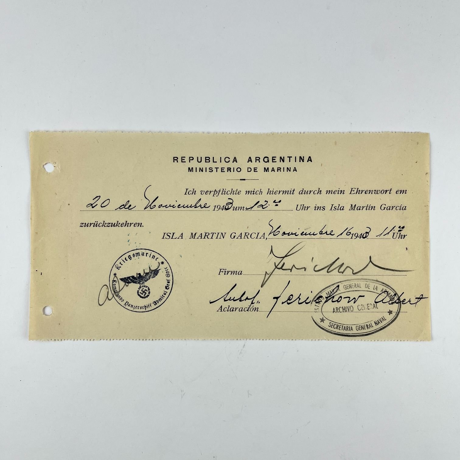 Documento Graf Spee