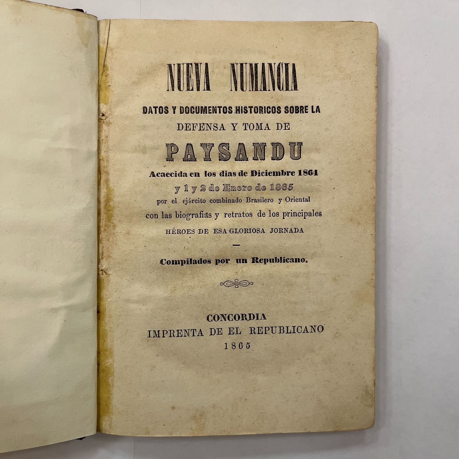 Eduardo Gordon. "Nueva Numancia"