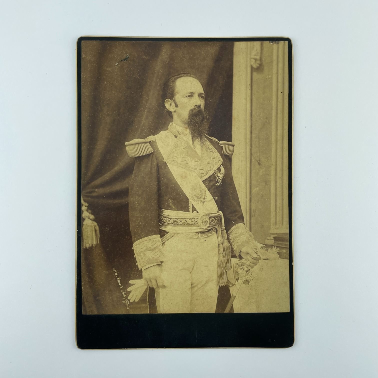 Fotografía gabinete. "Máximo Santos"