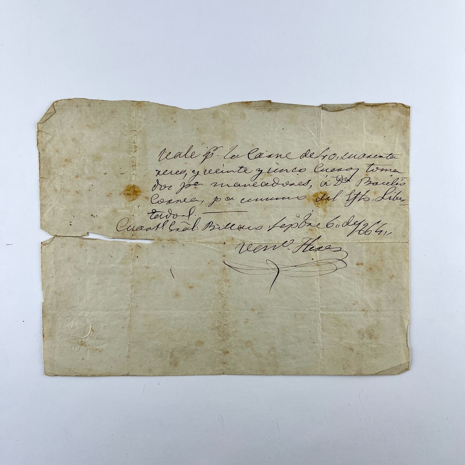 Documento Venancio Flores
