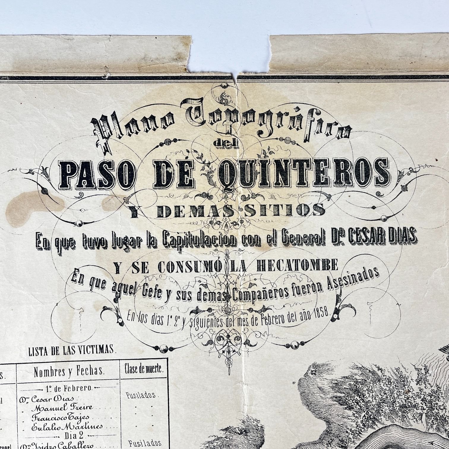 Plano topográfico del Paso de Quinteros - Imagen 3