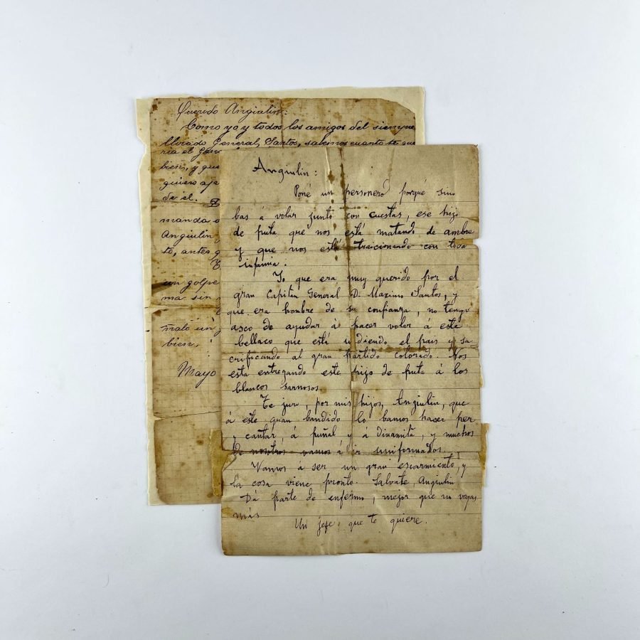 Dos cartas anónimas Ángel Martinelli