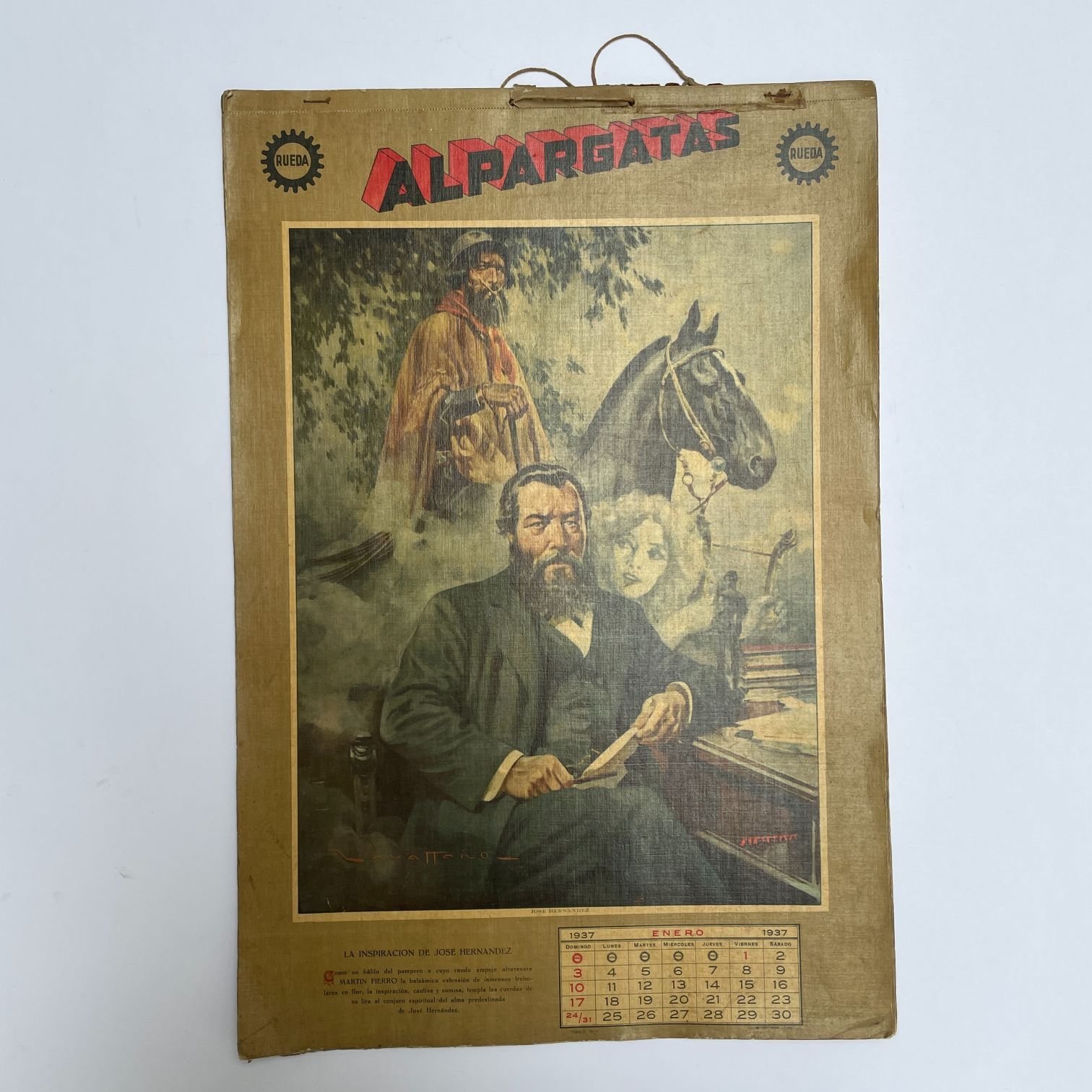 Dos almanaques de Alpargatas Rueda