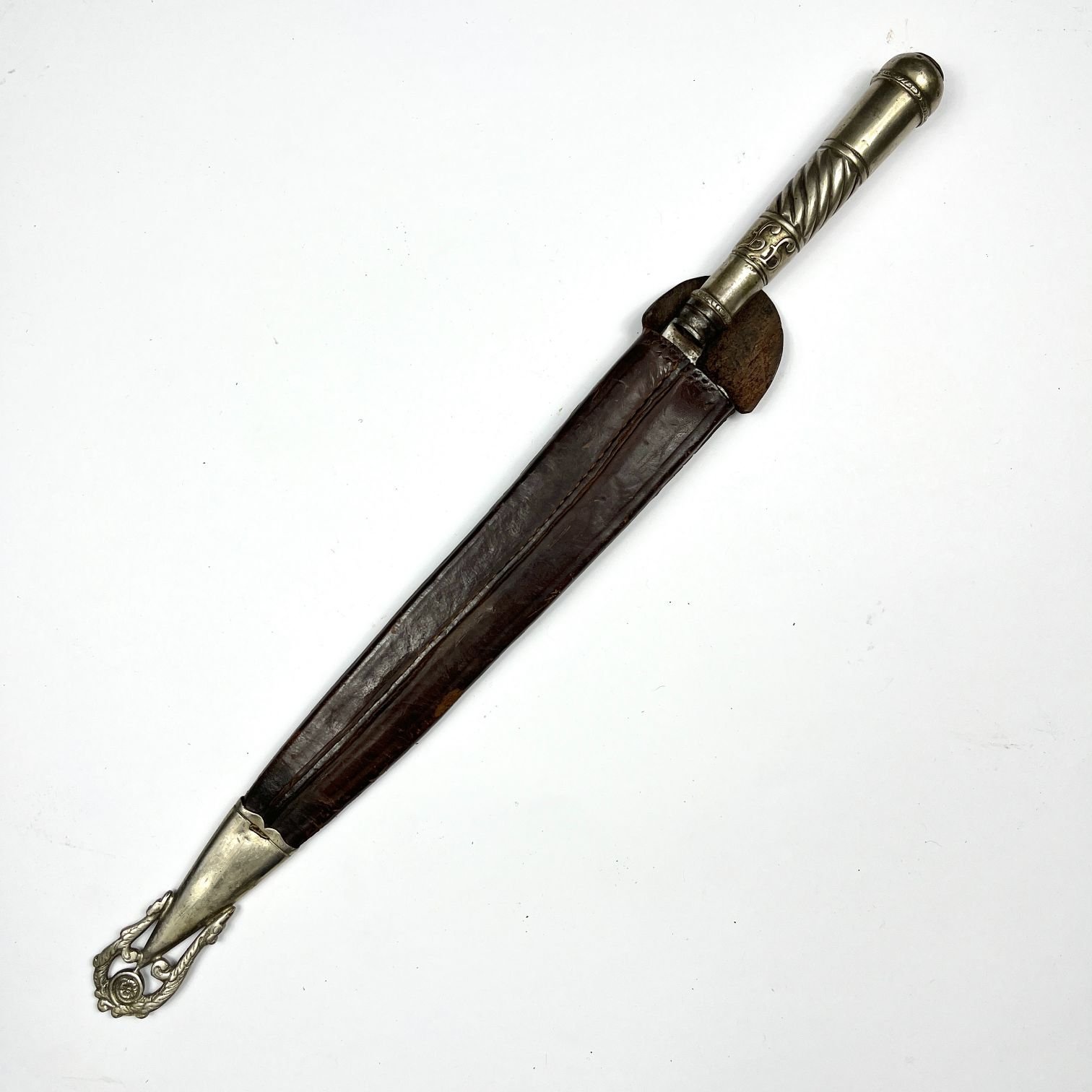 Cuchillo criollo "Sol" en plata y oro